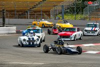 Image of vintage race cars racing at Portland International Raceway in Portland Oregon - Oregon Region SCCA .