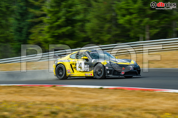 Image of race car during qualifying session at the Ridge Motorsports Park in Shelton WA during IRDC (International Race Drivers Club) Thunder on the Ridge race weekend.