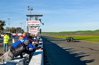 Image of race cars taking the checkered flag for the 2021 NASA 25 Hours of Thunderhill at Thunderhill Raceway Park in Willows California.  NASA 25 Hours Race, National Auto Sports Association, NorCal